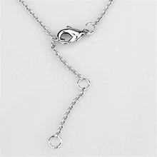 Load image into Gallery viewer, 3W421 - Rhodium Brass Necklace with AAA Grade CZ  in Clear