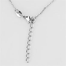 Load image into Gallery viewer, 3W423 - Rhodium Brass Necklace with AAA Grade CZ  in Clear
