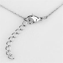 Load image into Gallery viewer, 3W442 - Rhodium Brass Necklace with Synthetic Pearl in White