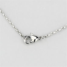 Load image into Gallery viewer, 3W447 - Rhodium Brass Necklace with AAA Grade CZ  in Clear
