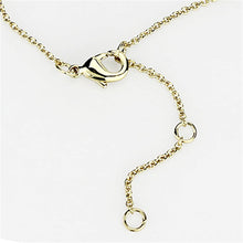 Load image into Gallery viewer, 3W459 - Gold+Rhodium Brass Necklace with AAA Grade CZ  in Clear
