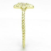 Load image into Gallery viewer, 3W500 - Gold Brass Ring with AAA Grade CZ  in Clear