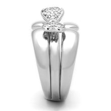Load image into Gallery viewer, 3W571 - Rhodium Brass Ring with AAA Grade CZ  in Clear