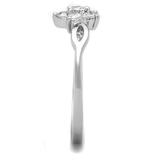 Load image into Gallery viewer, 3W775 - Rhodium Brass Ring with AAA Grade CZ  in Clear