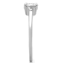 Load image into Gallery viewer, 3W786 - Rhodium Brass Ring with AAA Grade CZ  in Clear