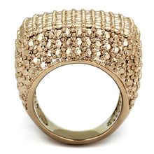 Load image into Gallery viewer, 3W934 - IP Rose Gold(Ion Plating) Brass Ring with AAA Grade CZ  in Metallic Light Gold