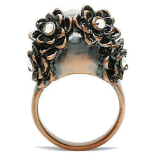 Load image into Gallery viewer, 3W014 - Ancientry Gold White Metal Ring with Top Grade Crystal  in Emerald