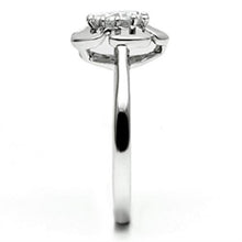 Load image into Gallery viewer, 3W041 - Rhodium Brass Ring with AAA Grade CZ  in Clear