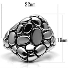 Load image into Gallery viewer, 3W047 - Rhodium Brass Ring with No Stone