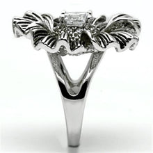 Load image into Gallery viewer, 3W060 - Rhodium Brass Ring with AAA Grade CZ  in Clear