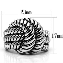 Load image into Gallery viewer, 3W061 - Rhodium Brass Ring with No Stone