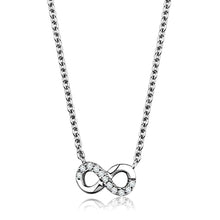 Load image into Gallery viewer, 3W1022 - Rhodium Brass Chain Pendant with AAA Grade CZ  in Clear