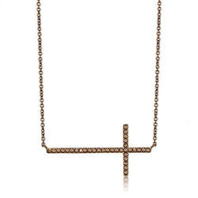 Load image into Gallery viewer, 3W1131 - IP Coffee light Brass Chain Pendant with AAA Grade CZ  in Light Coffee