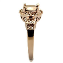 Load image into Gallery viewer, 3W1193 - IP Rose Gold(Ion Plating) Brass Ring with AAA Grade CZ  in Metallic Light Gold