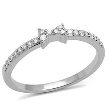 Load image into Gallery viewer, 3W1228 - Rhodium Brass Ring with AAA Grade CZ  in Clear