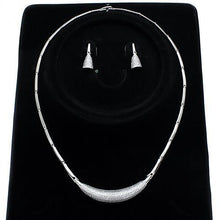 Load image into Gallery viewer, 3W1245 - Rhodium Brass Jewelry Sets with AAA Grade CZ  in Clear