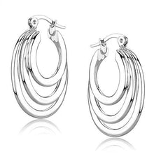 Load image into Gallery viewer, 3W1394 - Rhodium Brass Earrings with No Stone