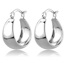 Load image into Gallery viewer, 3W1402 - Rhodium Brass Earrings with No Stone