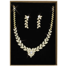Load image into Gallery viewer, 3W1425 - Gold Brass Jewelry Sets with AAA Grade CZ  in Clear