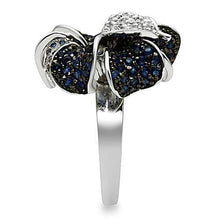 Load image into Gallery viewer, 3W153 - Rhodium + Ruthenium Brass Ring with AAA Grade CZ  in Montana