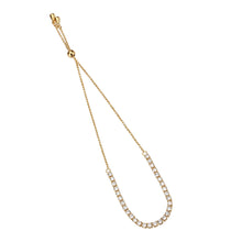 Load image into Gallery viewer, 3W1642 - Rose Gold Brass Bracelet with AAA Grade CZ in Clear