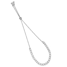 Load image into Gallery viewer, 3W1646 - Rhodium Brass Bracelet with AAA Grade CZ in Clear