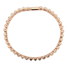 Load image into Gallery viewer, 3W1699 - Rose Gold Brass Bracelet with AAA Grade CZ in Clear