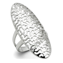 Load image into Gallery viewer, 3W169 - Rhodium Brass Ring with No Stone
