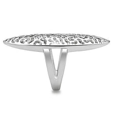 Load image into Gallery viewer, 3W169 - Rhodium Brass Ring with No Stone