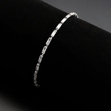 Load image into Gallery viewer, 3W1706 - Rhodium Brass Bracelet with AAA Grade CZ in Clear