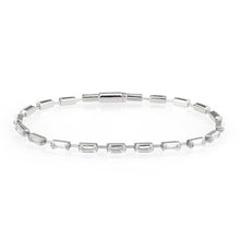 Load image into Gallery viewer, 3W1709 - Rhodium Brass Bracelet with AAA Grade CZ in Clear