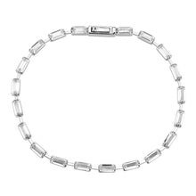 Load image into Gallery viewer, 3W1709 - Rhodium Brass Bracelet with AAA Grade CZ in Clear