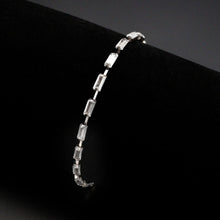 Load image into Gallery viewer, 3W1712 - Rhodium Brass Bracelet with AAA Grade CZ in Clear