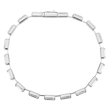 Load image into Gallery viewer, 3W1712 - Rhodium Brass Bracelet with AAA Grade CZ in Clear