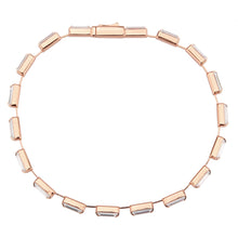 Load image into Gallery viewer, 3W1714 - Rose Gold Brass Bracelet with AAA Grade CZ in Clear