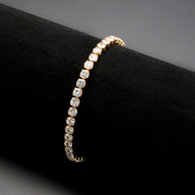 Load image into Gallery viewer, 3W1720 - Rose Gold Brass Bracelet with AAA Grade CZ in Clear