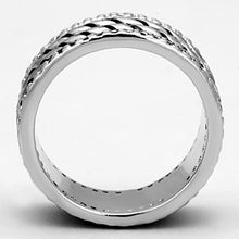 Load image into Gallery viewer, 3W306 - Rhodium Brass Ring with AAA Grade CZ  in Clear