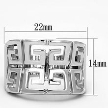 Load image into Gallery viewer, 3W329 - Rhodium Brass Ring with No Stone