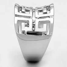 Load image into Gallery viewer, 3W329 - Rhodium Brass Ring with No Stone