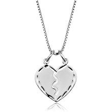 Load image into Gallery viewer, 3W842 - Rhodium Brass Chain Pendant with No Stone