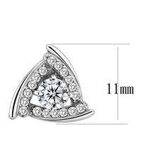 Load image into Gallery viewer, DA328 - No Plating Stainless Steel Earrings with AAA Grade CZ  in Clear
