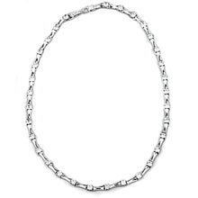 Load image into Gallery viewer, LO2709 - Rhodium Brass Necklace with AAA Grade CZ  in Clear