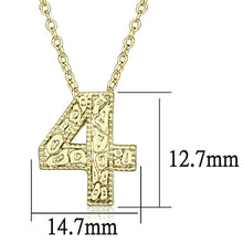 Load image into Gallery viewer, LO3462 - Flash Gold Brass Chain Pendant with Top Grade Crystal  in Clear
