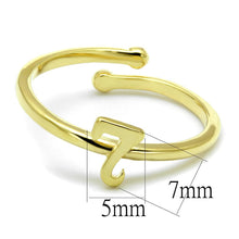 Load image into Gallery viewer, LO4004 - Flash Gold Brass Ring with No Stone