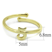 Load image into Gallery viewer, LO4016 - Flash Gold Brass Ring with No Stone