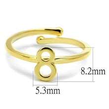 Load image into Gallery viewer, LO4030 - Flash Gold Brass Ring with No Stone