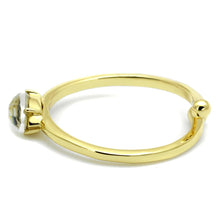 Load image into Gallery viewer, LO4062 - Flash Gold Brass Ring with Precious Stone Conch in Multi Color
