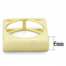 Load image into Gallery viewer, LO4257 - Matte Gold Brass Ring with No Stone