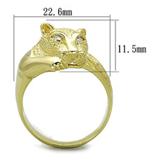 Load image into Gallery viewer, LOS770 - Gold 925 Sterling Silver Ring with AAA Grade CZ  in Clear