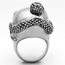 Load image into Gallery viewer, TK1038 - High polished (no plating) Stainless Steel Ring with Top Grade Crystal  in Multi Color